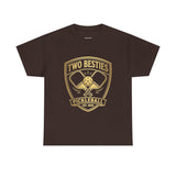 Two Besties Pickleball Badge Tee — Matching Friends Pickleball Shirt