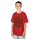 Kids Tee - "Happy Holidays Grandma" Christmas Wreath