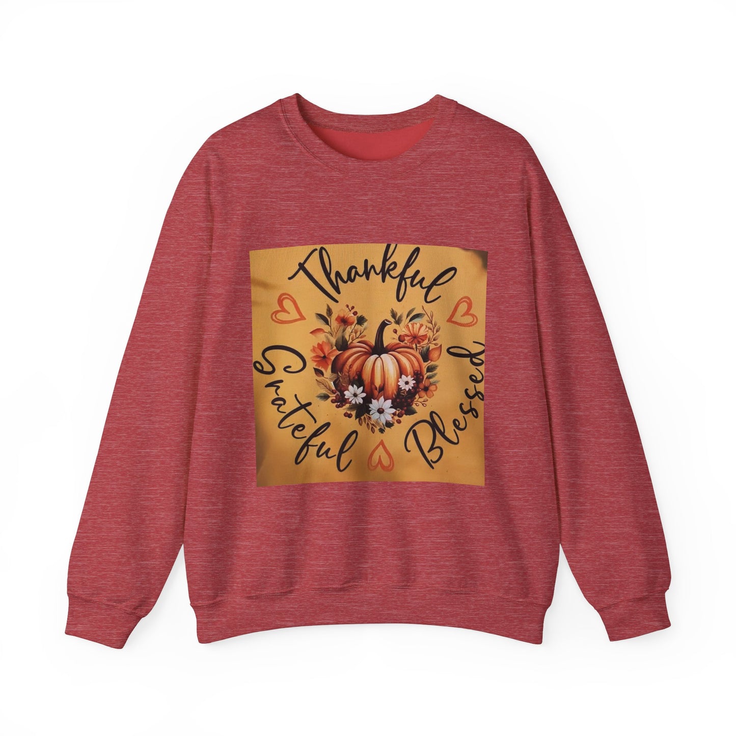 THANKFUL * GRATEFUL *  BLESSED Unisex Heavy Blend™ Crewneck Sweatshirt