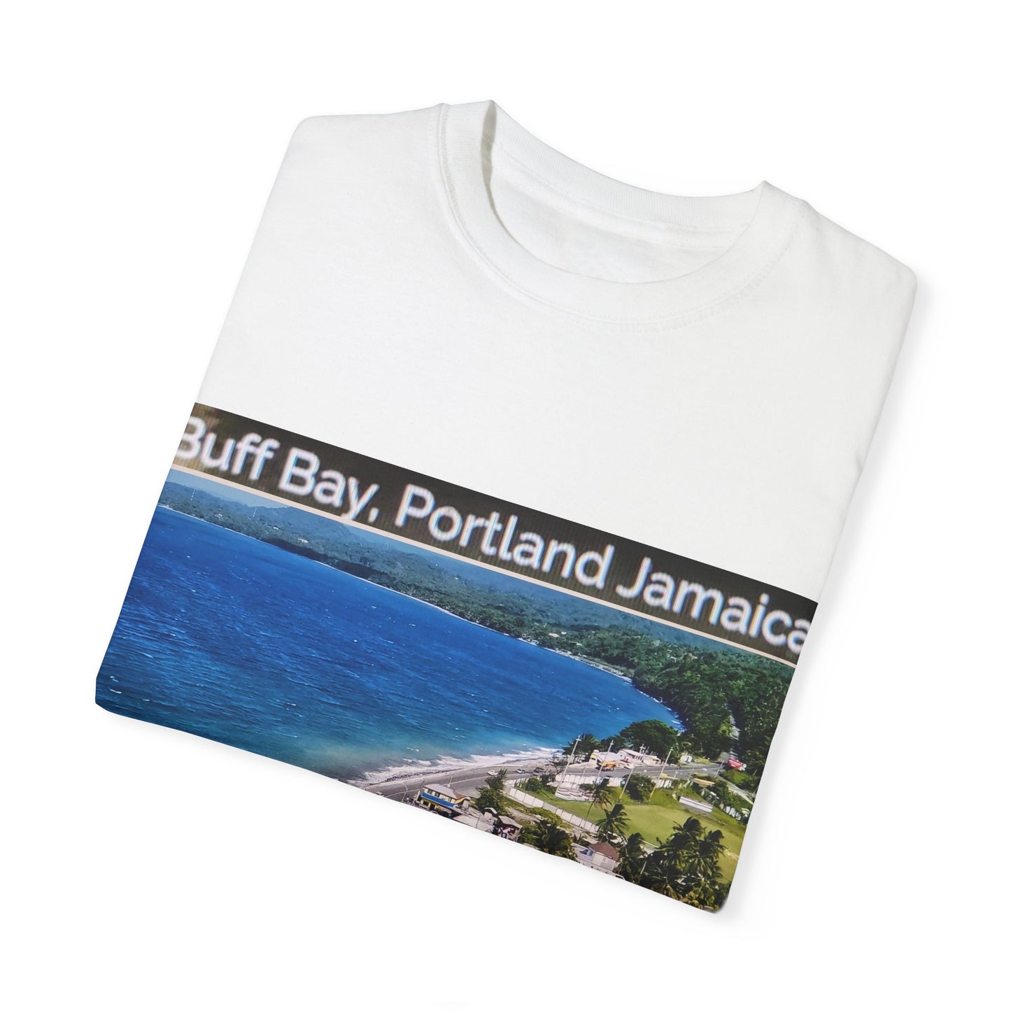 Buff Bay, Portland Jamaica Unisex Garment-Dyed T-Shirt | Casual Beach Aesthetic