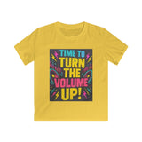 Kids Graphic Tee, Music Lover Gift for Boys and Girls, Rock Band Shirt, Neon Lightning Bolts Print, Soft Cotton Tee, Dance Party Outfit