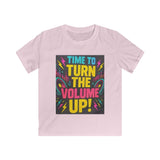 Kids Graphic Tee, Music Lover Gift for Boys and Girls, Rock Band Shirt, Neon Lightning Bolts Print, Soft Cotton Tee, Dance Party Outfit