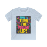 Kids Graphic Tee, Music Lover Gift for Boys and Girls, Rock Band Shirt, Neon Lightning Bolts Print, Soft Cotton Tee, Dance Party Outfit