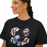 Neutral Ground Boxy Tee — Women's Cropped Graphic Shirt