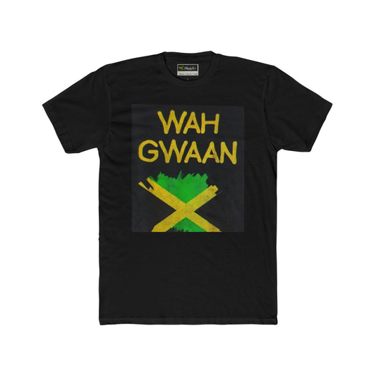 Wah Gwaan Unisex Cotton Crew Tee - Bold Jamaican Vibes