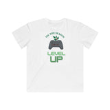 Tis the Season 2025 Level Up Kids Tee | Gamer Holiday Shirt