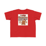 I Love Grandma Christmas Cookies Toddler Tee | Gingerbread Holiday Shirt
