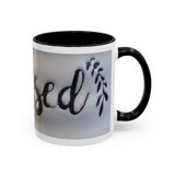 Blessed Accent Coffee Mug - 11oz & 15oz | Positive Vibes for Every Sip
