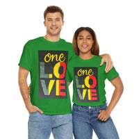 Valentine's Day SALE - ONE  LOVE Unisex Heavy Cotton Tee