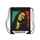 Jamaica Irie Drawstring Bag — Reggae Rasta Backpack with Dreadlocks