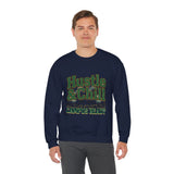 Hustle & Chill Crewneck Sweatshirt — Campus Streetwear Graphic Pullover