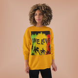 ONE LOVE Unisex Sweatshirt - Eco-Friendly Cozy Crewneck for Love and Unity
