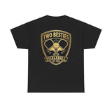 Two Besties Pickleball Badge Tee — Matching Friends Pickleball Shirt