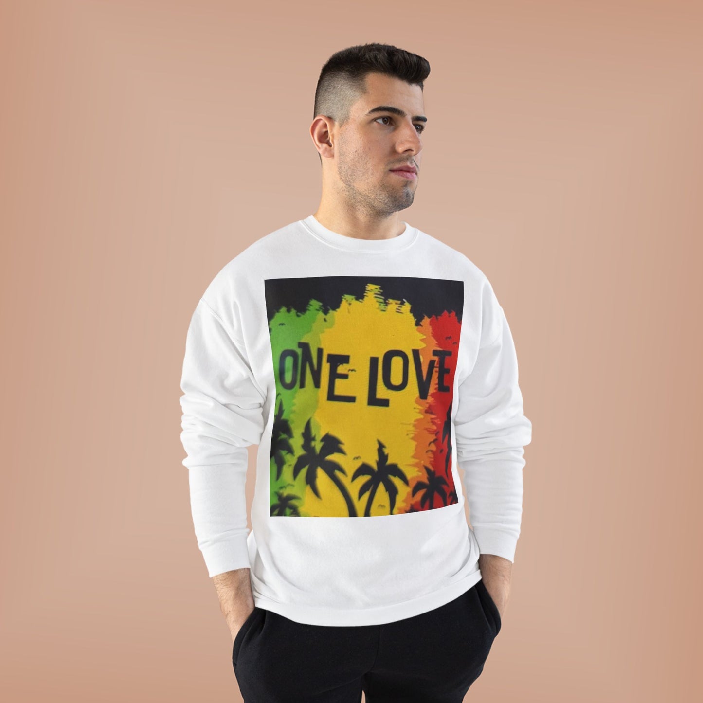 Jamaica One Love Unisex EcoSmart® Crewneck Sweatshirt
