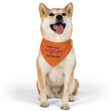 Yellow Pet Bandana Collar - Cute Dog Accessory for Treat Lovers, Dog Birthday, Pet Gifts, Stylish Dog Wear, Dog Fashion