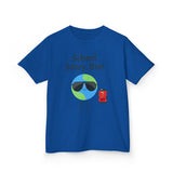 Kids T‑Shirt — "School Story, Bro!" Cool Globe Design