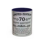 Mug - Celebrating 70th Birthday Happy Birthday Adventure Design