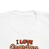 I Love Grandma Christmas Cookies Toddler Tee | Gingerbread Holiday Shirt