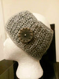 Beautiful Gray-Multi-wide handmade crochet headband, perfect for cold weather and early mor                     Beautiful Gray-Multi wide handmade crochet headband, accent w/button, perfect for the cold seasons and early morning spring jogging. 100% Acrylic Price:US$20.00     SOLD OUT Now taking orders for "Restock" and you will receive notifications by SMS and email.