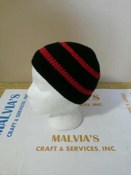 MALVIA'S MULTI-COLORS HANDMADE CROCHET BEANIE